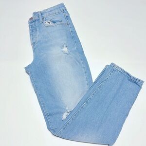 Old navy O.G straight high rise  distressed 99%cotton 1% spandex